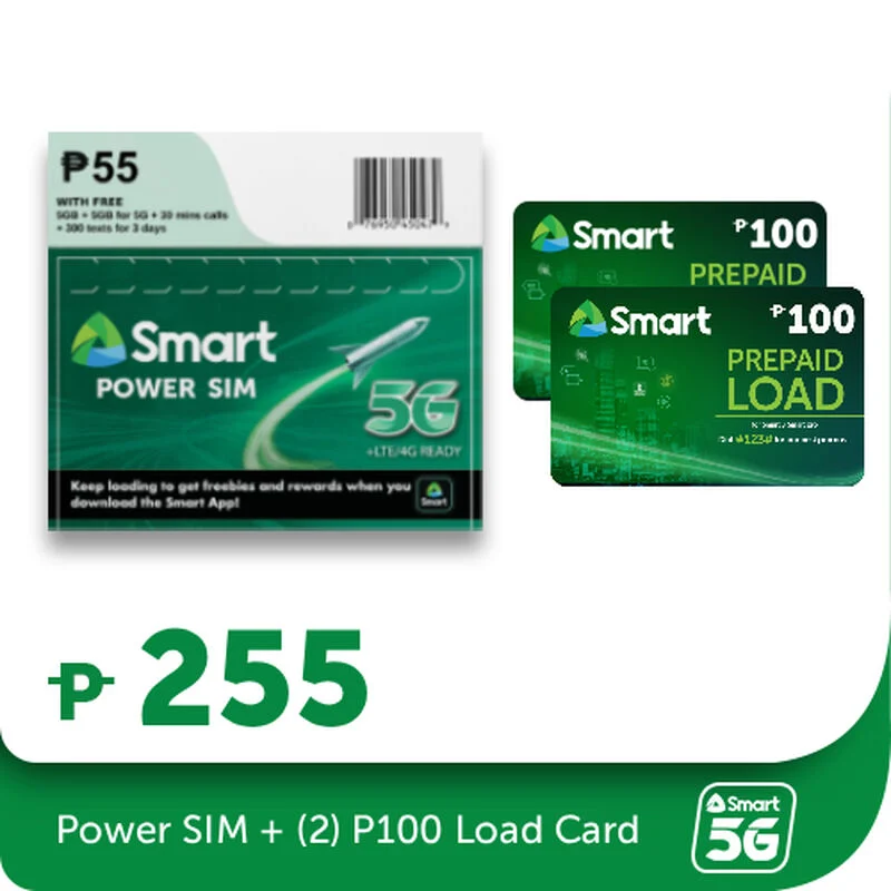 Smart Prepaid Power SIM + Load Card Bundle, , hi-res image number 0